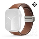 Dux Ducis Apple Watch Ultra 2 49mm ya pótszíj (egyedi méret, valódi bőr, mágneses) barna