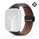 Dux Ducis Apple Watch Ultra 2 49mm ya pótszíj (egyedi méret, valódi bőr, mágneses) fekete