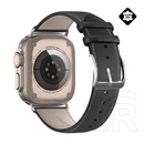 Dux Ducis Apple Watch Ultra 2 49mm ys pótszíj (egyedi méret, valódi bőr, állítható) fekete