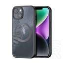 Dux Ducis Apple iPhone 15 aimo védő (közepesen ütésálló, szilikon keret, kamera védelem, magsafe, hullám minta) fekete