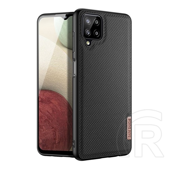 Dux Ducis Fino Samsung Galaxy A12 (SM-A125F / SM-A127F) szilikon védő (műanyag belső, közepesen ütésálló) fekete