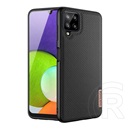 Dux Ducis Fino Samsung Galaxy A22 4G (SM-A225) szilikon védő (műanyag belső, közepesen ütésálló, rács minta) fekete