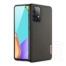 Dux Ducis Fino Samsung Galaxy A72 (SM-A726F) szilikon védő (műanyag belső, közepesen ütésálló, rács minta) barna