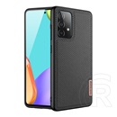 Dux Ducis Fino Samsung Galaxy A72 (SM-A726F) szilikon védő (műanyag belső, közepesen ütésálló, rács minta) fekete
