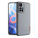 Dux Ducis Fino Xiaomi Poco M4 Pro 5G szilikon telefonvédő (műanyag belső, közepesen ütésálló, rács minta) szürke