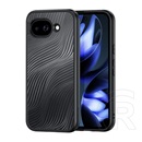 Dux Ducis Google Pixel 10a aimo szilikon telefonvédő (ütésállóság, kameravédő, matt, hullám) fekete