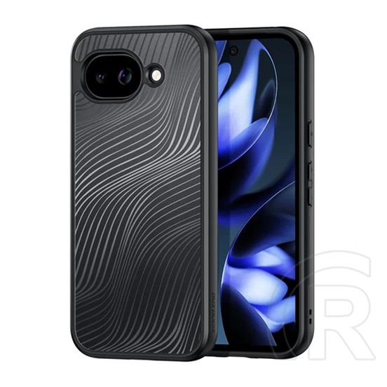 Dux Ducis Google Pixel 10a aimo szilikon telefonvédő (ütésállóság, kameravédő, matt, hullám) fekete