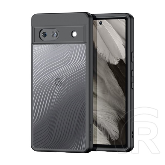 Dux Ducis Google Pixel 7a aimo védő (közepesen ütésálló, szilikon keret, kamera védelem, matt, hullám minta) fekete