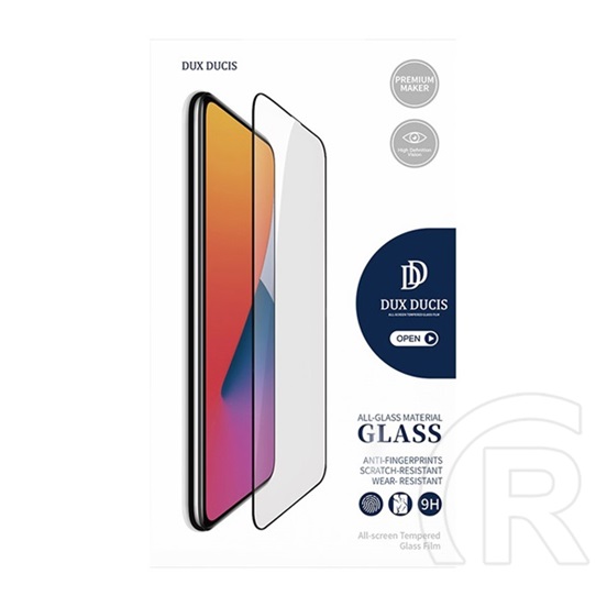 Dux Ducis Honor 90 5G képernyővédő üveg (2.5d full glue, teljes felületén tapad, tokbarát, karcálló, 0.3mm, 9h) fekete