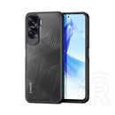 Dux Ducis Honor 90 Lite 5G aimo védő (közepesen ütésálló, szilikon keret, kamera védelem, matt, hullám minta) fekete