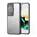 Dux Ducis Huawei P60 Pro aimo védő (közepesen ütésálló, szilikon keret, kamera védelem, matt, hullám minta) fekete