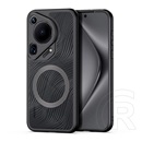 Dux Ducis Huawei Pura 70 Ultra aimo műanyag tok (ütésállóság, szilikon keret, kameravédő, magsafe, hullám) fekete