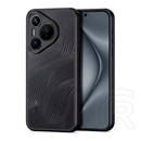Dux Ducis Huawei Pura 70 aimo műanyag tok (ütésállóság, szilikon keret, kameravédő, matt, hullám) fekete