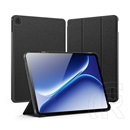 Dux Ducis OnePlus Pad Go 2 WiFi  domo tok álló, bőr hatású (aktív flip, trifold, asztali tartó, textil minta) fekete
