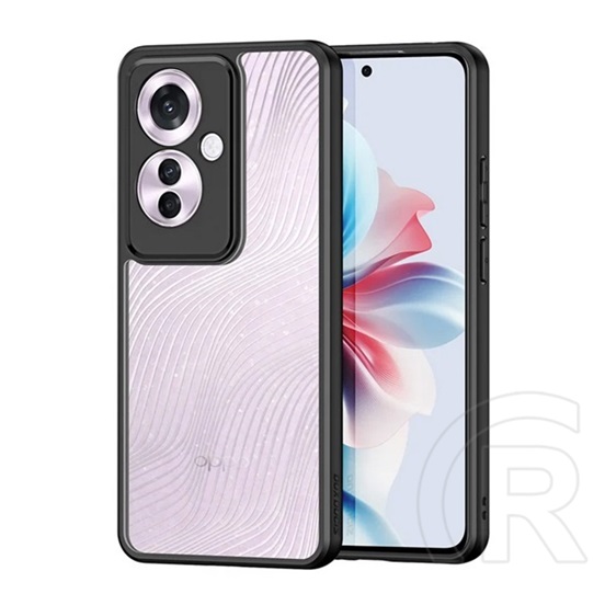 Dux Ducis Oppo Reno11 F 5G Dux Ducis aimo telefonvédő (ütésállóság, keret, kameravédő, matt, hullám) fekete