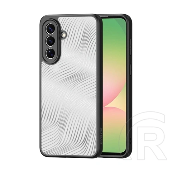 Dux Ducis Samsung A57 5G aimo szilikon telefonvédő (ütésállóság, kameravédő, matt, hullám) fekete