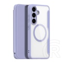 Dux Ducis Samsung Galaxy S24 Plus (SM-S926) skin x pro tok álló, bőr hatású (flip, oldalra nyíló, rfid, magsafe) lila