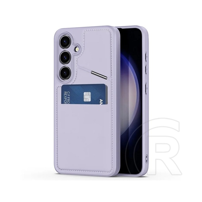 Dux Ducis Dux Ducis Samsung Galaxy S24 (SM-S921) rafi ii mag szilikon telefonvédő (kitámasztó, kártyazseb, rfid, magsafe) lila