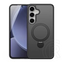 Dux Ducis Samsung Galaxy S25 Plus (SM-S936) yind szilikon védő (ütésálló, kameravédő, matt, magsafe, kitámasztó) fekete