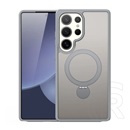 Dux Ducis Samsung Galaxy S25 Ultra (SM-S938) yind szilikon védő (ütésálló, matt, magsafe, kitámasztó) átlátszó