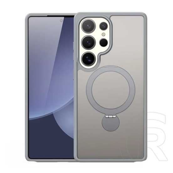 Dux Ducis Samsung Galaxy S25 Ultra (SM-S938) yind szilikon védő (ütésálló, matt, magsafe, kitámasztó) átlátszó