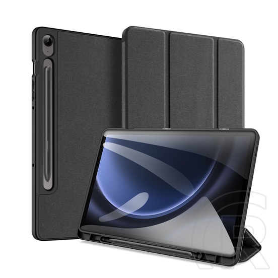 Dux Ducis Domo Samsung Galaxy Tab S9 Plus (SM-X510/X516) tok (trifold, ceruza tartó, fekete)