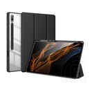Dux Ducis Samsung Galaxy Tab S9 Ultra WIFI (SM-X910) toby tok álló, bőr hatású (aktív flip, trifold, s pen tartó) fekete