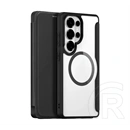 Dux Ducis Samsung S26 Ultra skin x pro tok álló, bőr hatású (flip, oldalra nyíló, rfid, magsafe) fekete