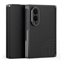 Dux Ducis Samsung Z Fold8 fort tok álló, bőr hatású (flip, oldalra nyíló, kártyazseb, kameravédő) fekete