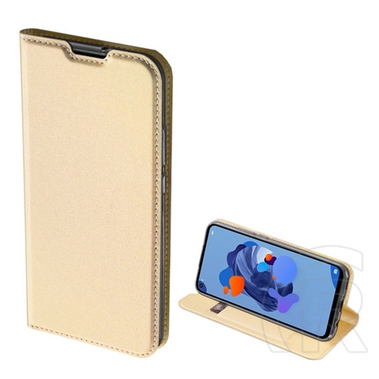 Dux Ducis Skin Pro Huawei Mate 30 Lite (Nova 5i Pro) tok álló (Flip, oldalra nyíló, bankkártya tartó) arany