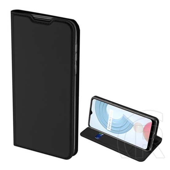 Dux Ducis Skin Pro Realme C25Y tok álló (Flip, oldalra nyíló, bankkártya tartó) fekete