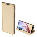Dux Ducis Skin Pro Samsung Galaxy A21 (SM-A210F) tok álló (Flip, oldalra nyíló, bankkártya tartó) arany