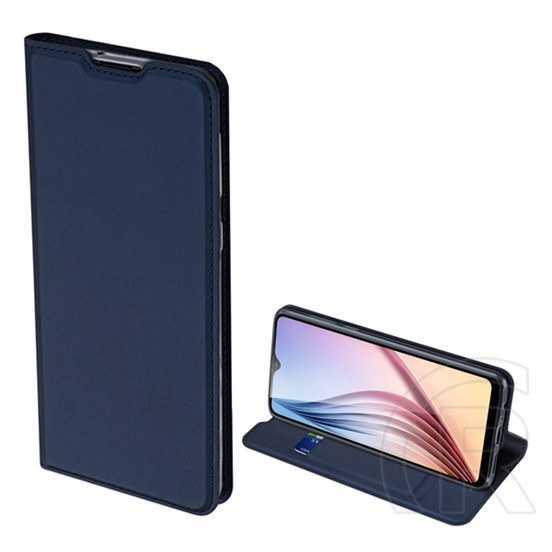 Dux Ducis Skin Pro Samsung Galaxy A21 (SM-A210F) tok álló (Flip, oldalra nyíló, bankkártya tartó) sötétkék
