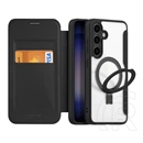 Dux Ducis Skin X Pro tok (álló, bőr hatású, oldalra nyíló, RFID, kitámasztó, magsafe, fekete)