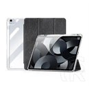Dux Ducis Unid álló tok (textil hatású, aktív flip, oldalra nyíló, trifold, asztali tartó, ceruzatartó, fekete)