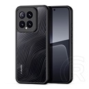 Dux Ducis Xiaomi 14 5G aimo műanyag telefonvédő (ütésállóság, szilikon keret, kameravédő, matt, hullám) fekete