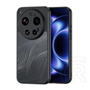 Dux Ducis Xiaomi 17 Ultra aimo szilikon telefonvédő (ütésállóság, kameravédő, matt, hullám) fekete