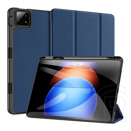 Dux Ducis Xiaomi Pad 6S Pro Dux Ducis domo, bőr hatású (aktív flip, trifold, asztali tartó, ceruza tartó) sötétkék