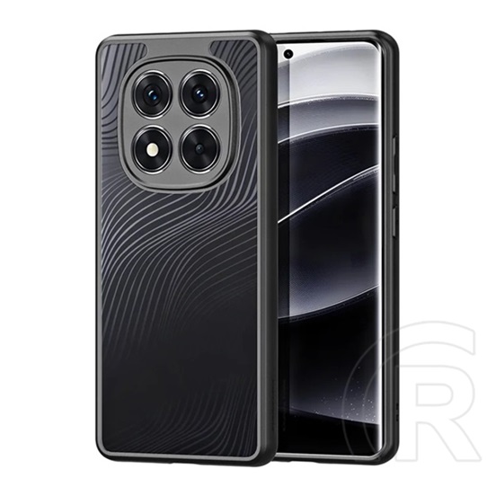 Dux Ducis Xiaomi Redmi Note 14 Pro 5G aimo szilikon telefonvédő (ütésállóság, kameravédő, matt, hullám) fekete