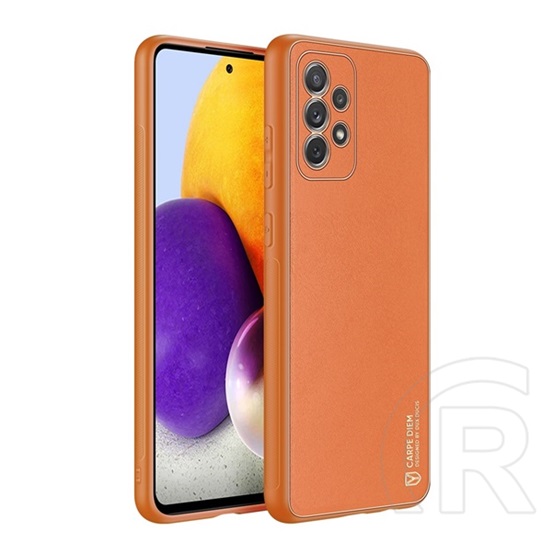Dux Ducis Yolo műanyag telefonvédő ( Samsung Galaxy A72 (SM-A726F) szilikon keret, közepesen ütésálló hátlap) narancs