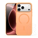 Dux Ducis iPhone 18 Pro Max  yind open ring szilikon telefonvédő (ütésállóság, kameravédő, matt, magsafe) narancssárga
