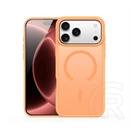 Dux Ducis iPhone 18 Pro  yind open ring szilikon telefonvédő (ütésállóság, kameravédő, matt, magsafe) narancssárga