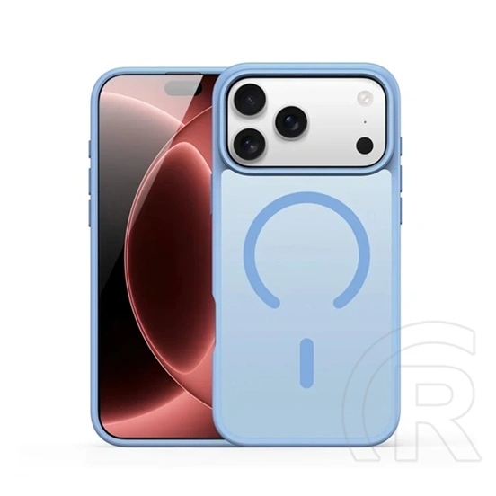Dux Ducis iPhone 18 Pro  yind open ring szilikon telefonvédő (ütésállóság, kameravédő, matt, magsafe) világoskék
