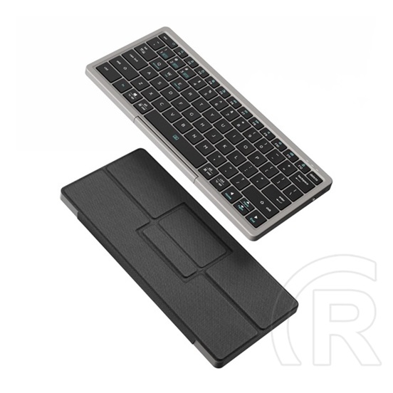 Dux Ducis ok bluetooth billentyűzet + touch pad (univerzális, asztali tartó funkció, qwerty, angol nyelvű) fekete