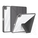 Dux ducis Apple IPAD Pro 11 (2024) magi origami tok álló, bőr hatású (flip, trifold, asztali tartó, ceruza tartó) szürke