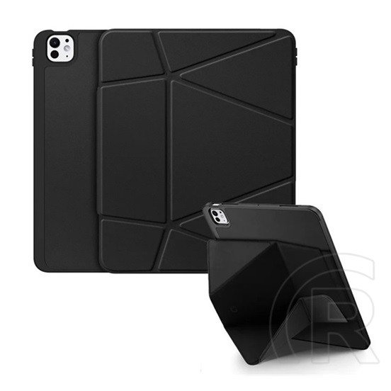 Dux ducis Apple IPAD Pro 13 (2024)  Dux ducis vers tok álló, bőr hatású (aktív flip, trifold, asztali tartó) fekete