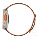 Dux ducis Apple Watch Series 10 46mm kj pótszíj (egyedi méret, nagy, szilikon, mágneses) fekete/narancssárga