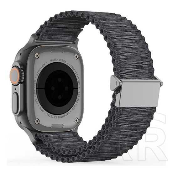 Dux ducis Apple Watch Series 10 46mm  yc pótszíj (egyedi méret, nagy, nylon, sport) sötétszürke