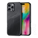 Dux ducis Apple iPhone 16 Pro Max aimo műanyag telefonvédő (ütésálló, szilikon keret, kameravédő, matt, hullám) fekete
