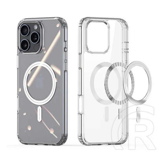 Dux ducis Apple iPhone 16 Pro Max clin szilikon telefonvédő (ütésállóság, légpárnás sarok, magsafe) átlátszó